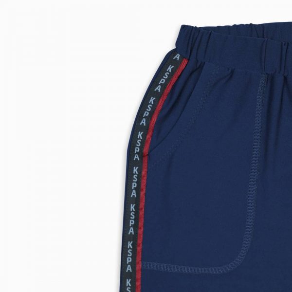 Blue Solid Shorts - Image 2