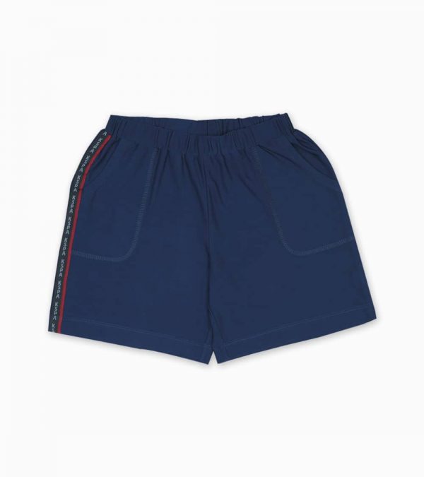 Blue Solid Shorts